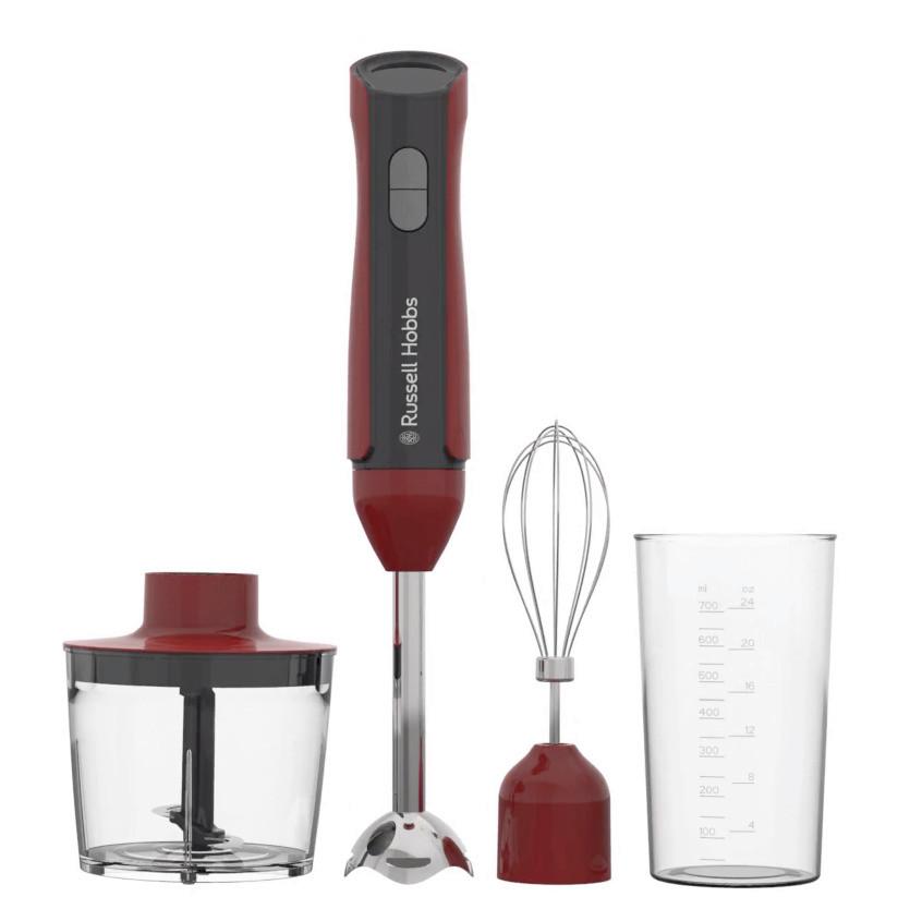 Botmixerszett Russell Hobbs Desire Red - piros, Modern, műanyag (5/41cm) - Russell Hobbs