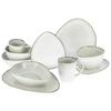 Kombiservice Cloudy in Weiß, 10-teilig - Weiß, Trend, Keramik (34/29,5/36cm) - Creatable