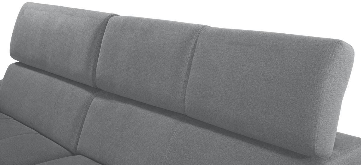 Kutna Garnitura Perry - siva/srebrne boje, Design, tekstil/drvo (183/292cm) - Modern Living