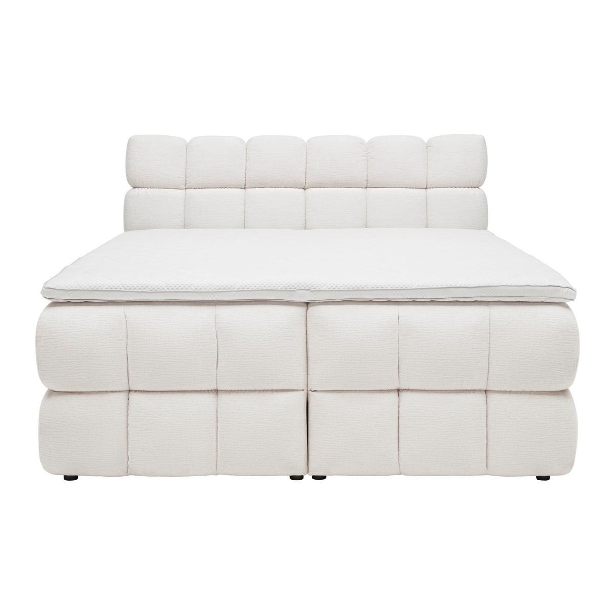 PAT BOXSPRING BUBBLE BOX - bej/crem, Konventionell, lemn/metal (160/200cm) - Premium Living