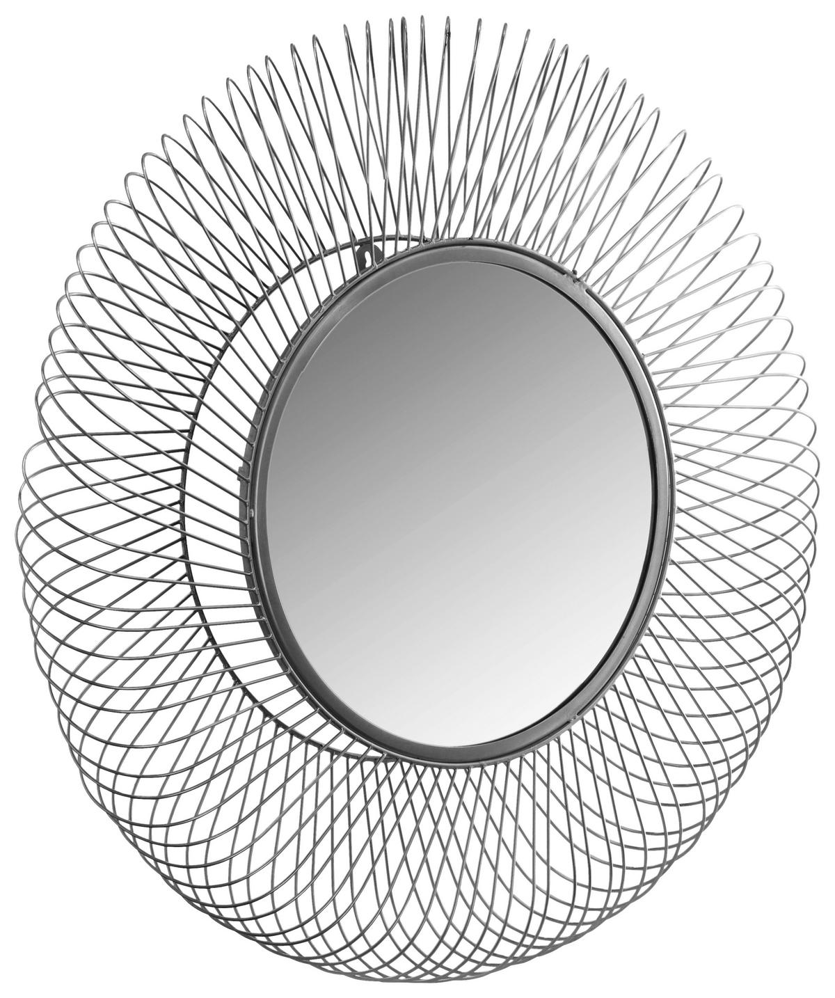 Fali Tükör Duke 425 Silber - ezüstszínű, Basics, faalapú anyag/üveg (75/75/10cm) - Kayoom