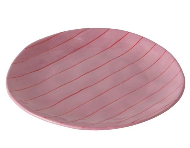 TALERZ 2061791 - NORDICA - jasnoróżowy, Basics, ceramika (19,8/18,30/2cm) - Boltze Home