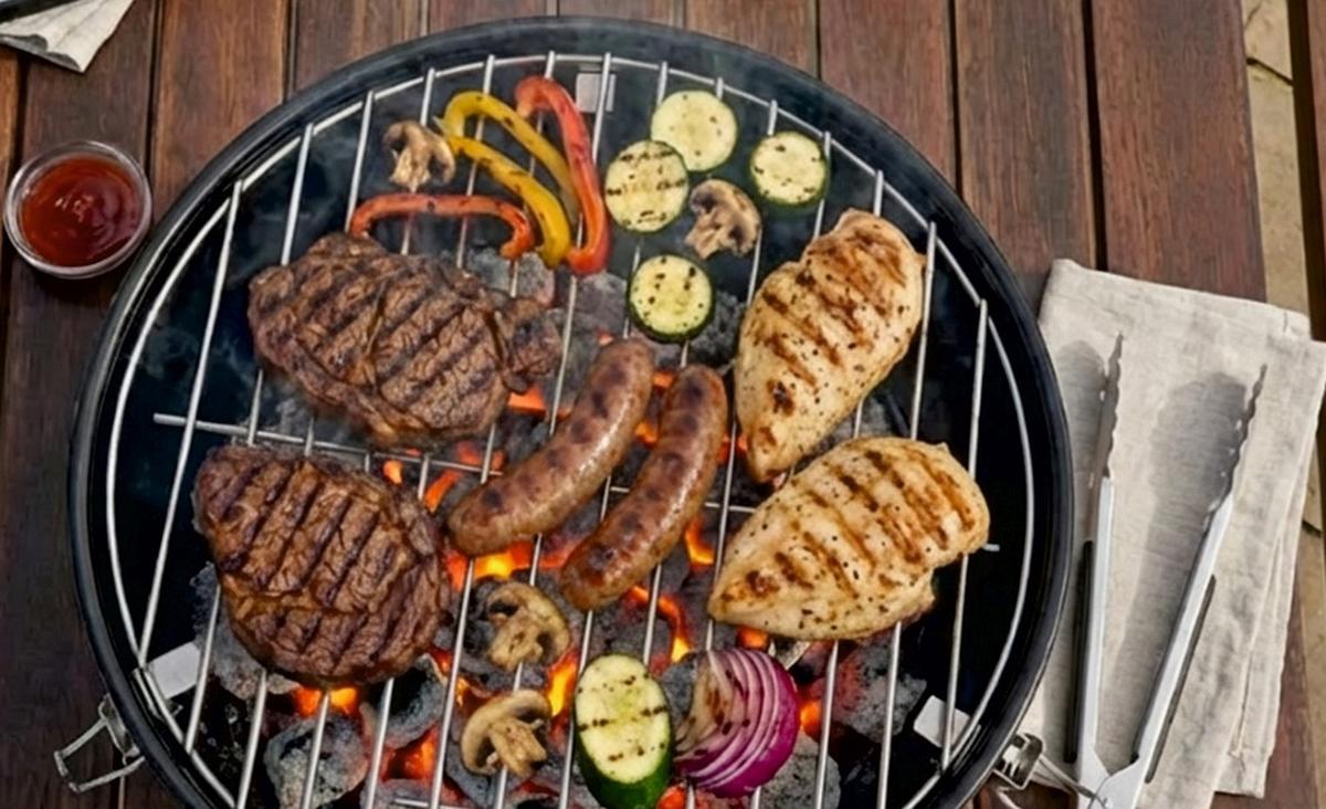 GRILL KULISTY 19421 - czarny, Basics, tworzywo sztuczne/metal (37/46/37cm) - Landmann