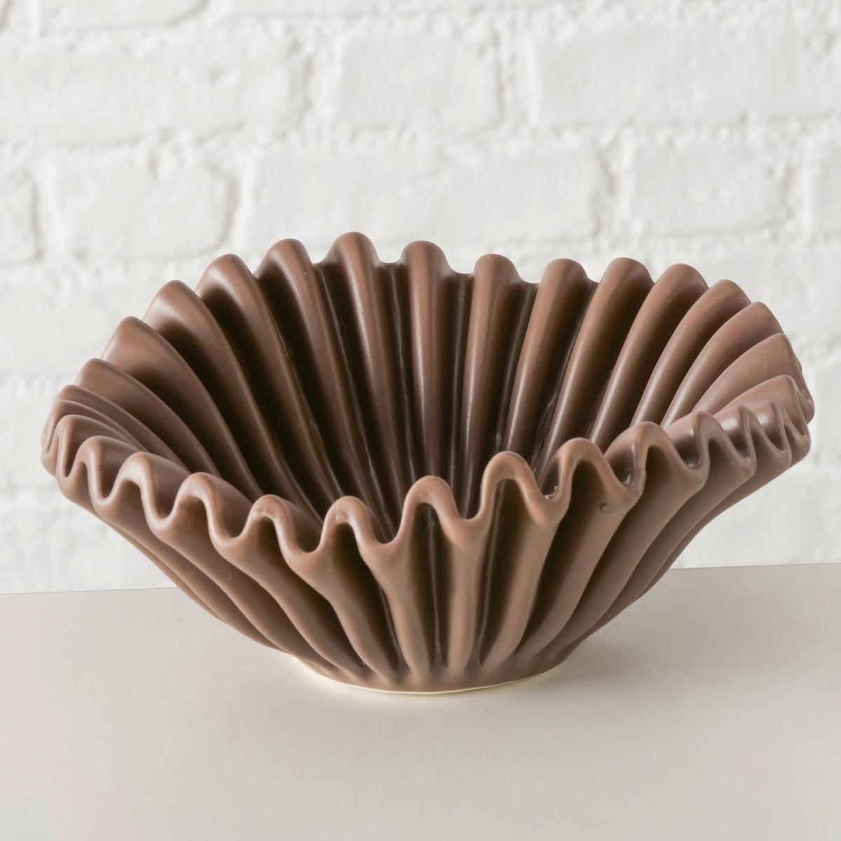 Dekoschale Orelia II Dunkelbraun - Dunkelbraun, Design, Keramik (19/8cm) - Mömax