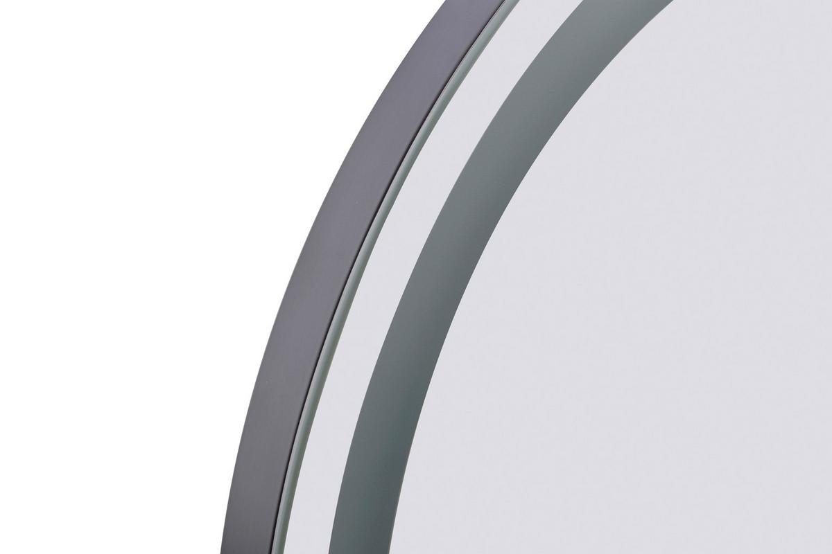 WANDSPIEGEL LED SCHMINKSPIEGEL GLAMORY 125 - Schwarz, Basics, Glas/Holzwerkstoff (53/10/60cm) - Kayoom