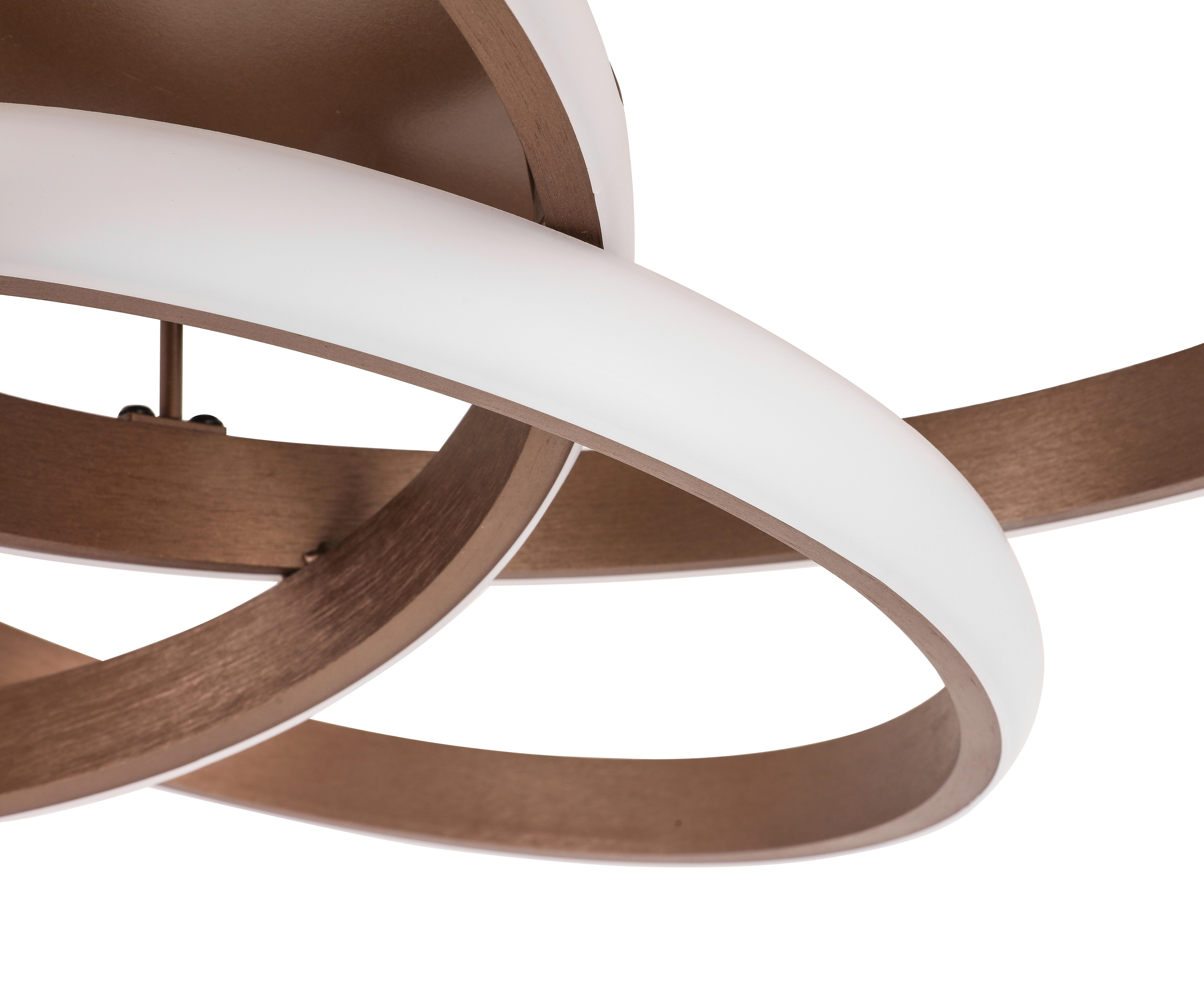 LED-TAKLAMPA ANTOR - cappuccino, Modern, metall/plast (52/15/49,5cm) - Premium Living