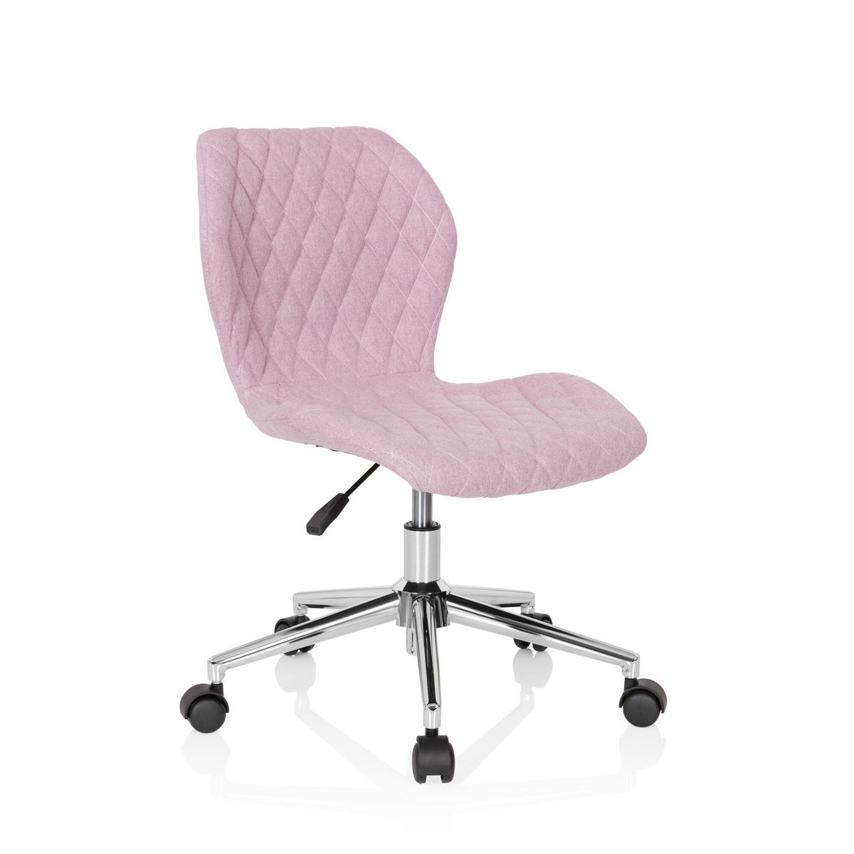 Jugenddrehstuhl Joy II ca. 47x73-83x43 cm Rosa - Rosa, Basics, Kunststoff/Textil (47/73-83/43cm) - MID.YOU