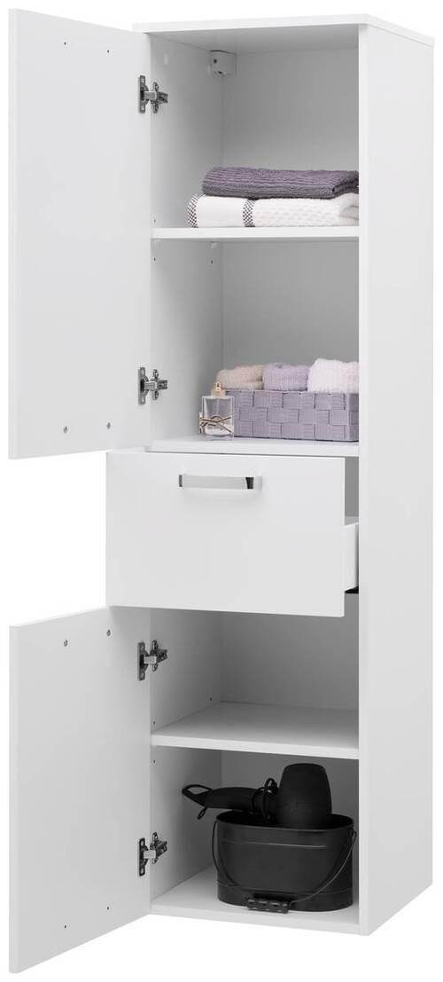Dulap înalt Fresh - alb, Konventionell, material pe bază de lemn (40/147/38,5cm) - Ondega