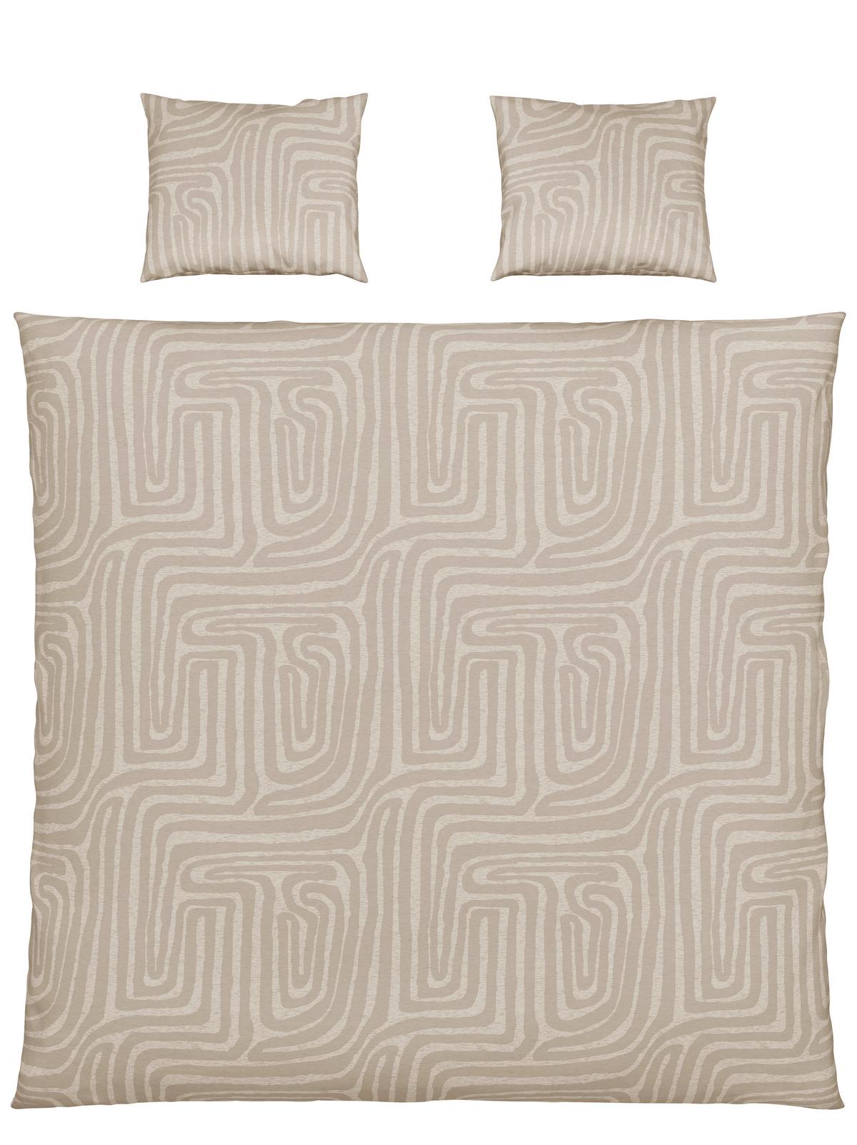 BETTWÄSCHESET LIAM XXL - Beige, Modern, Textil (200/210cm) - Modern Living