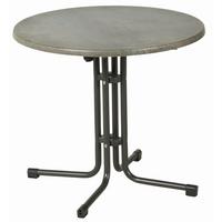 Vrtna Zložljiva Miza Acamp, Siva - siva/antracit, Basics, kovina/leseni material (80/72cm) - Gardenson