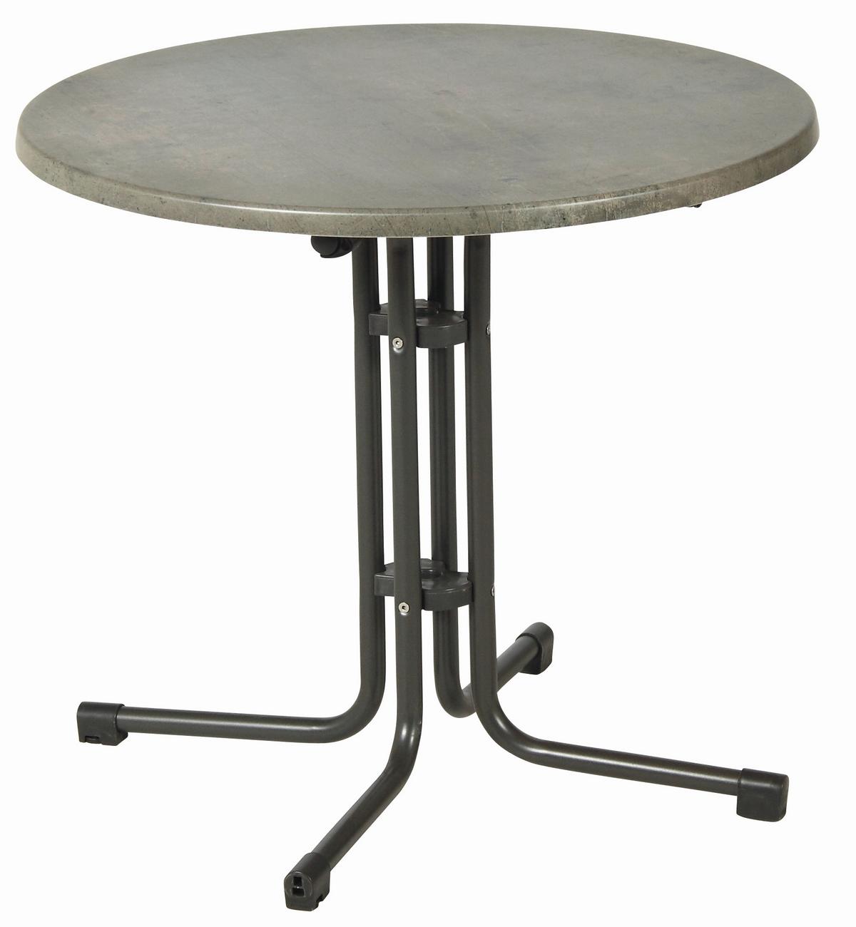 Vrtna Zložljiva Miza Acamp, Siva - siva/antracit, Basics, kovina/leseni material (80/72cm) - Gardenson