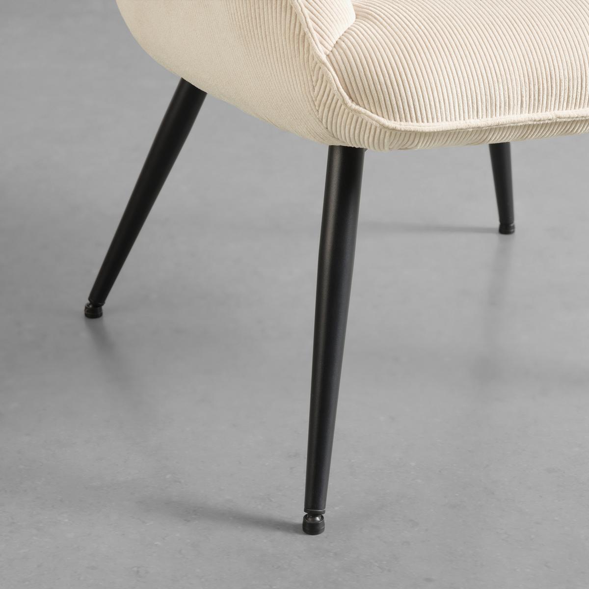 Sessel Gunvor Beige - Beige/Schwarz, MODERN, Holz/Textil (70/99/79cm) - Based