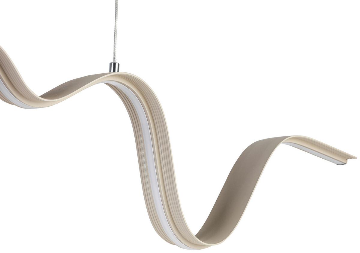 LAMPA WISZĄCA BEATRIX - kolor piaskowy, Trend, tworzywo sztuczne/metal (100/8/120cm) - Collet's Monde