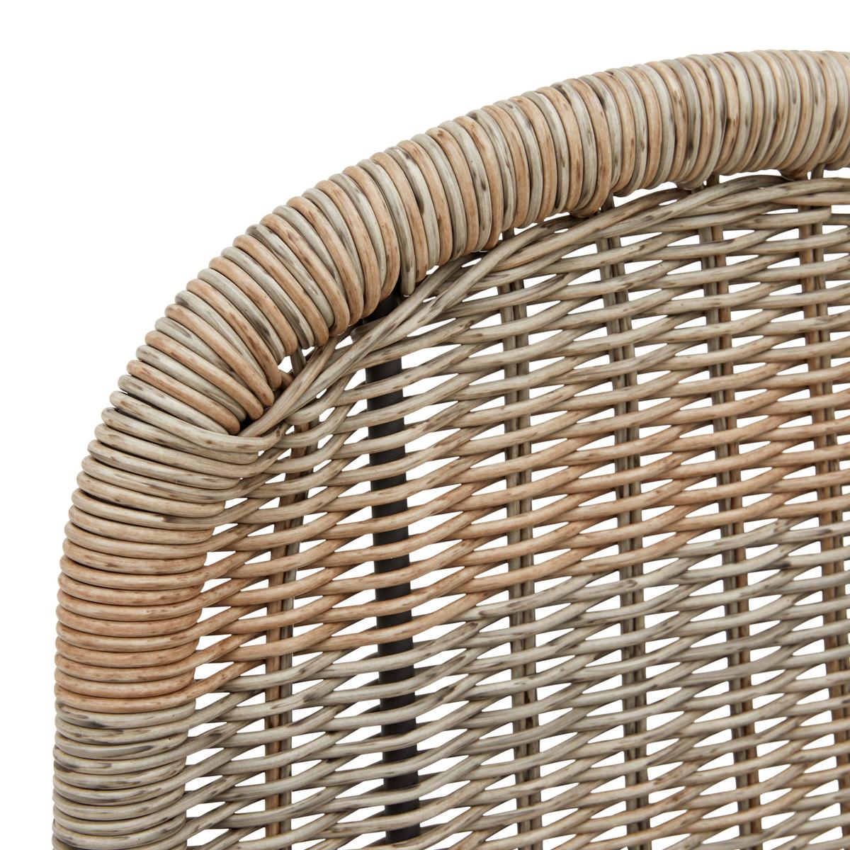 Gartenset Zophia Grau Metall/Polywood - Dunkelgrau/Naturfarben, MODERN, Kunststoff/Metall (180/74/90cm) - Bessagi Garden