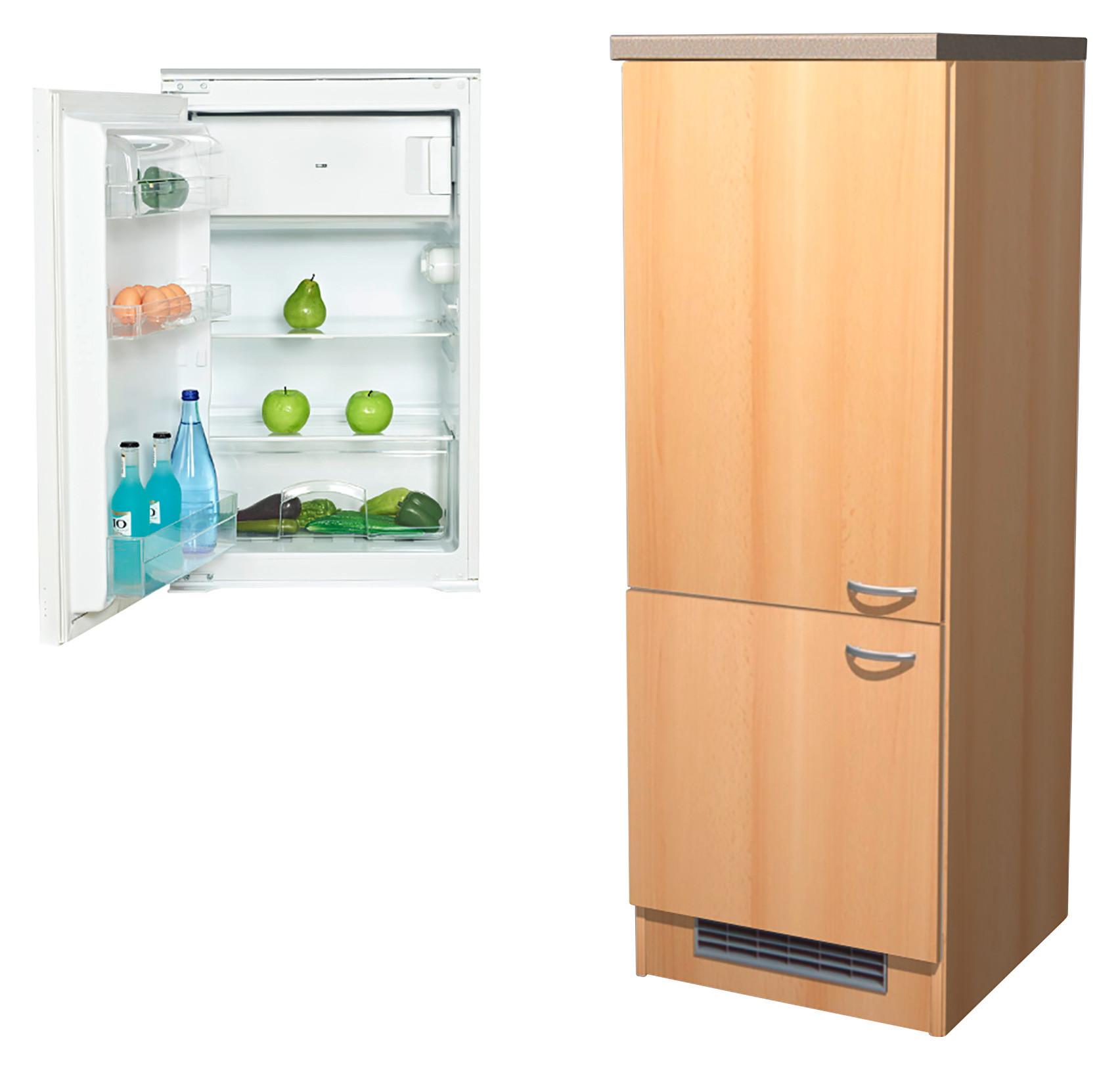Omara Za Vgradno Napravo Nano, Barva Bukve - barve nerjavečega jekla/barve bukve, Moderno, umetna masa/leseni material (60/162/60cm) - FlexWell