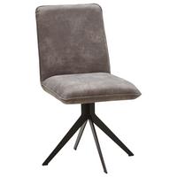 KRZESŁO MALIBU - czarny/szarobrązowy, Design, metal/tkanina (46,5/87/64cm) - Voleo