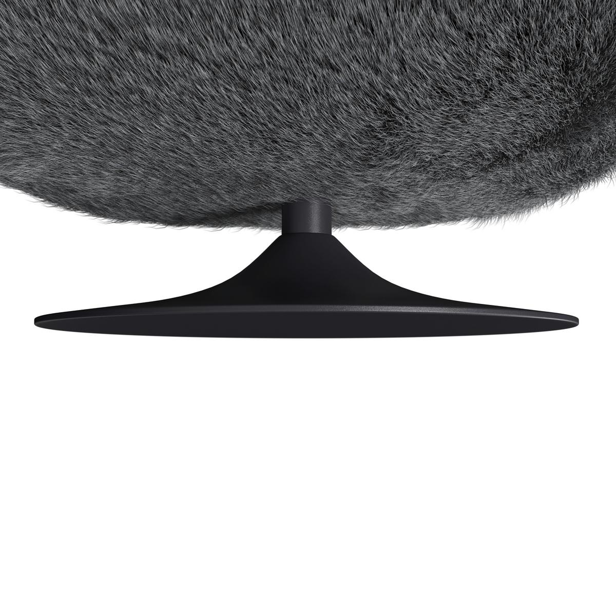 Relaks Fotelja Leo - bijela/crna, Moderno, metal/tekstil (96/78/93cm) - Bessagi Home