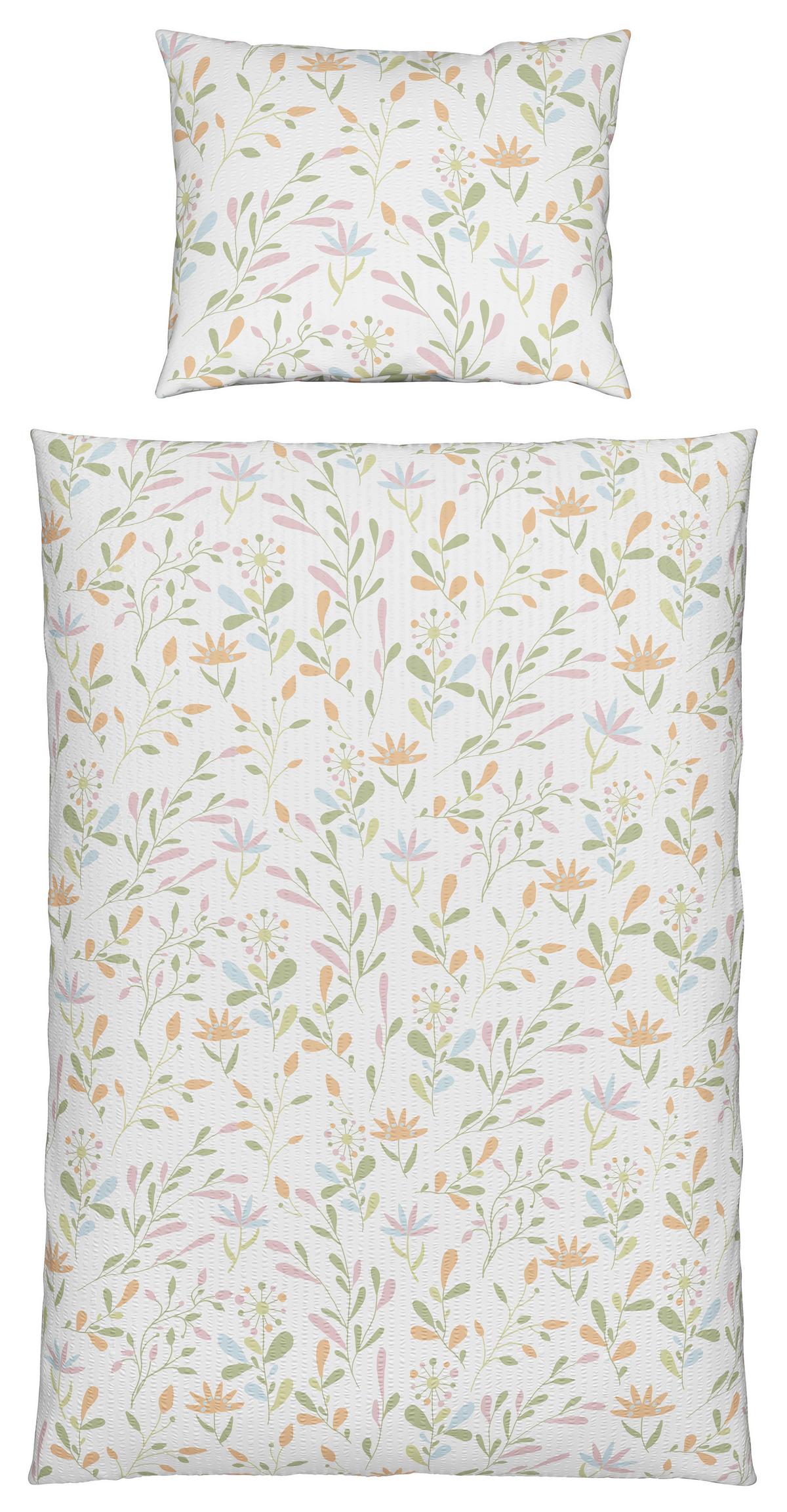 Bettwäsche Marina XL Weiß ca. 140x220cm - Weiß, KONVENTIONELL, Textil (140/220cm) - Mömax
