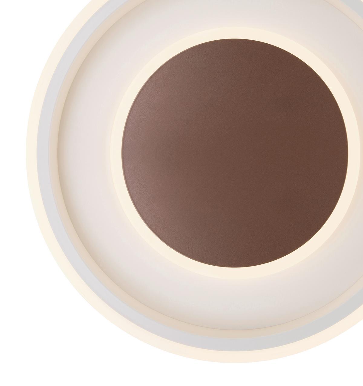 Stropna Led-svetilka Goffi, S Sijalko - bela/opal, Konvencionalno, kovina/umetna masa (50/9cm) - Globo