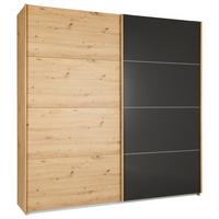 Ormar S Kliznim Vratima Quadra - boje hrasta, Konvencionalno, staklo/drvni materijal (226/229/63cm) - Modern Living