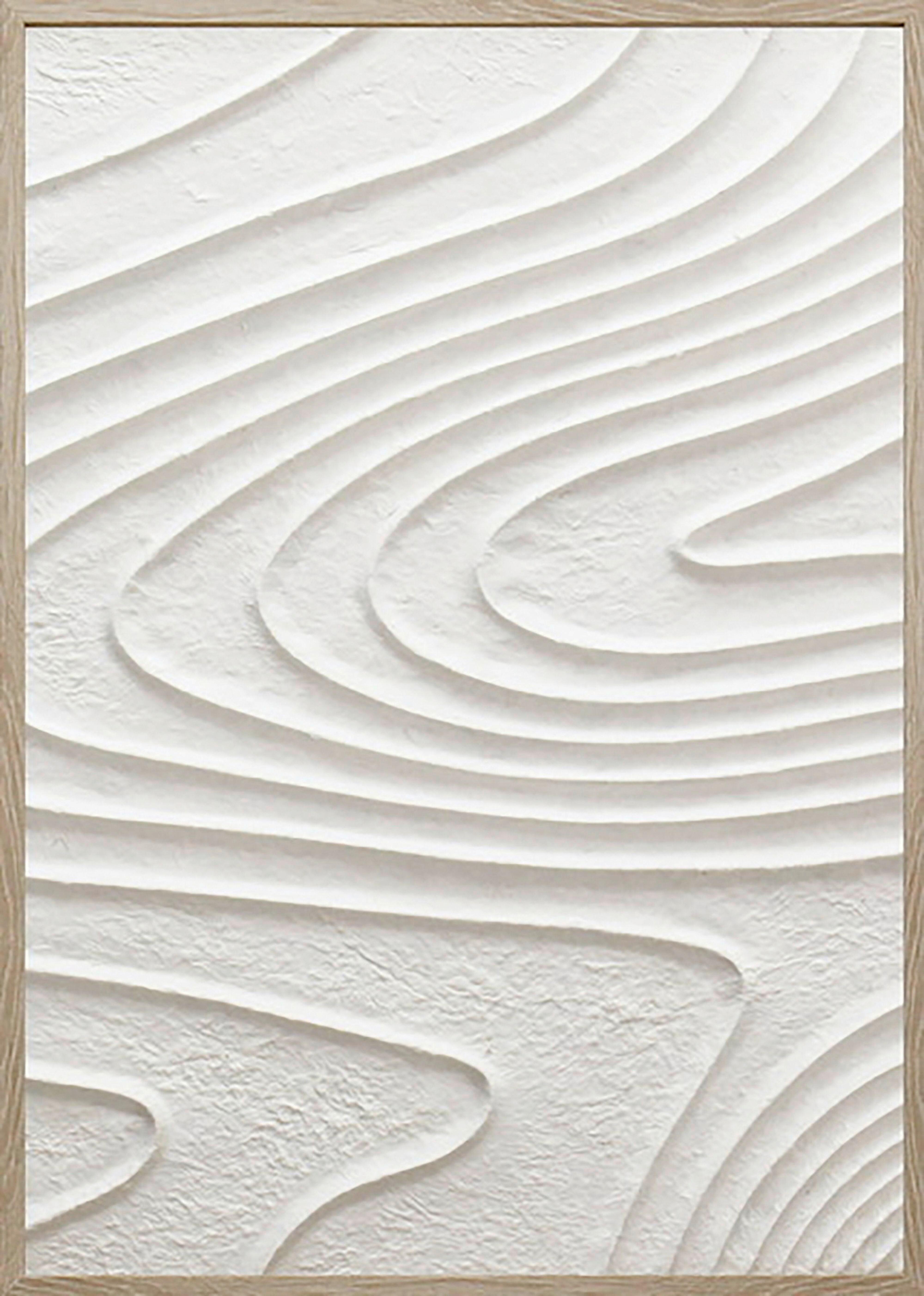 Keilrahmenbild Mike in Weiß ca. 50x70x4cm - Weiß/Naturfarben, MODERN, Papier/Holzwerkstoff (50/70/4cm) - Mömax