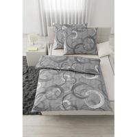 Posteljina Circles 200x200/2x60x80cm - siva, tekstil (200/200cm) - Modern Living