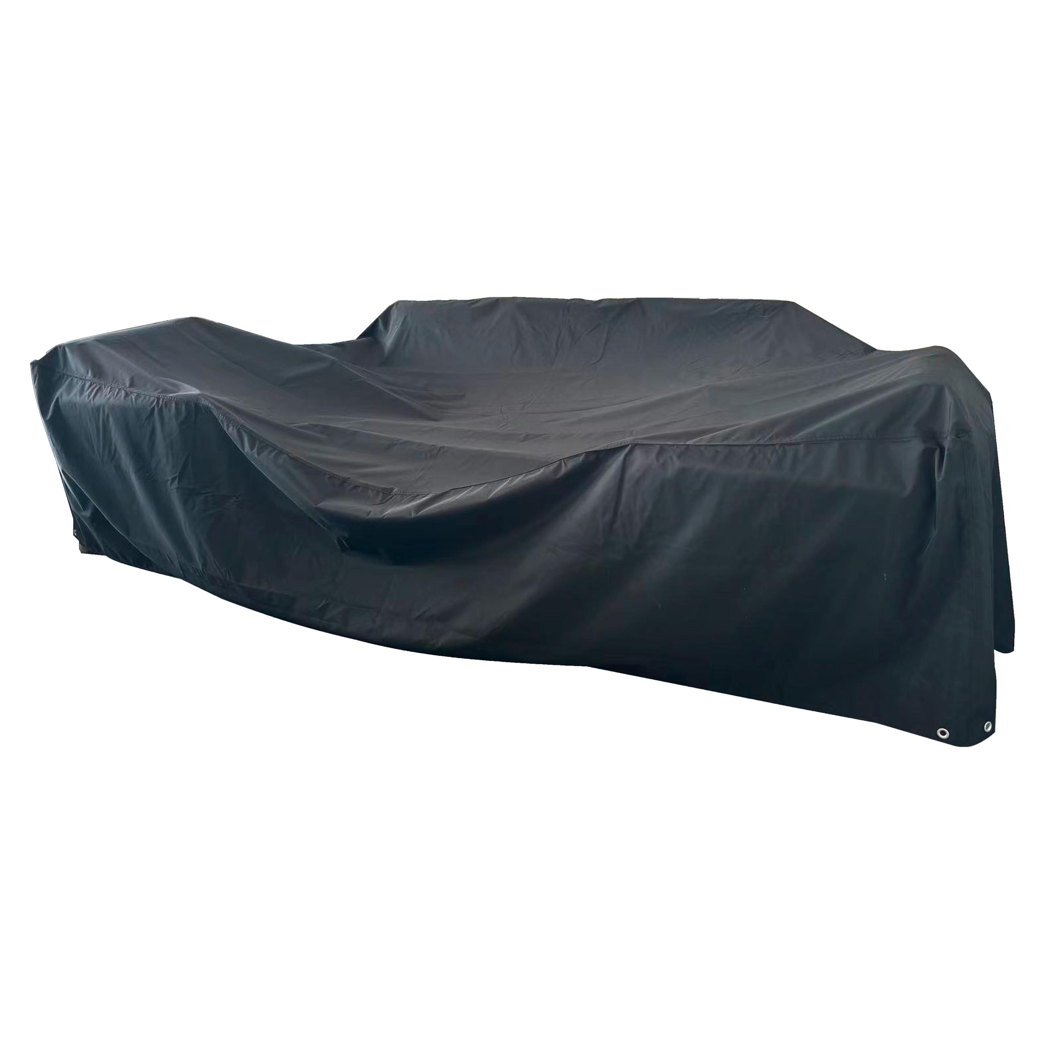 LOUNGEGRUPP MALOU - mörkgrå/antracit, Modern, metall/textil (218/68/76,5cm) - Bessagi Garden