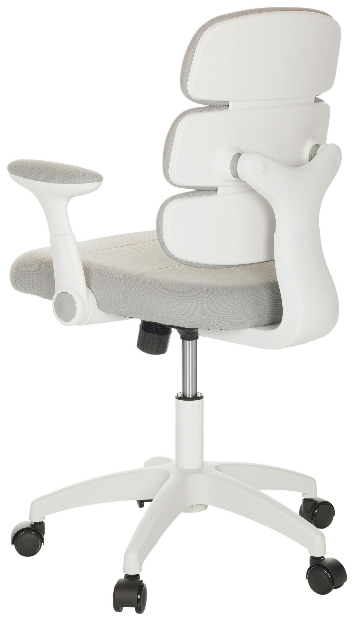 Mladinski Vrtljivi Stol Kid Ergolino W, Siva - siva/bela, Basics, umetna masa/tekstil (62/86-97/62cm) - MID.YOU