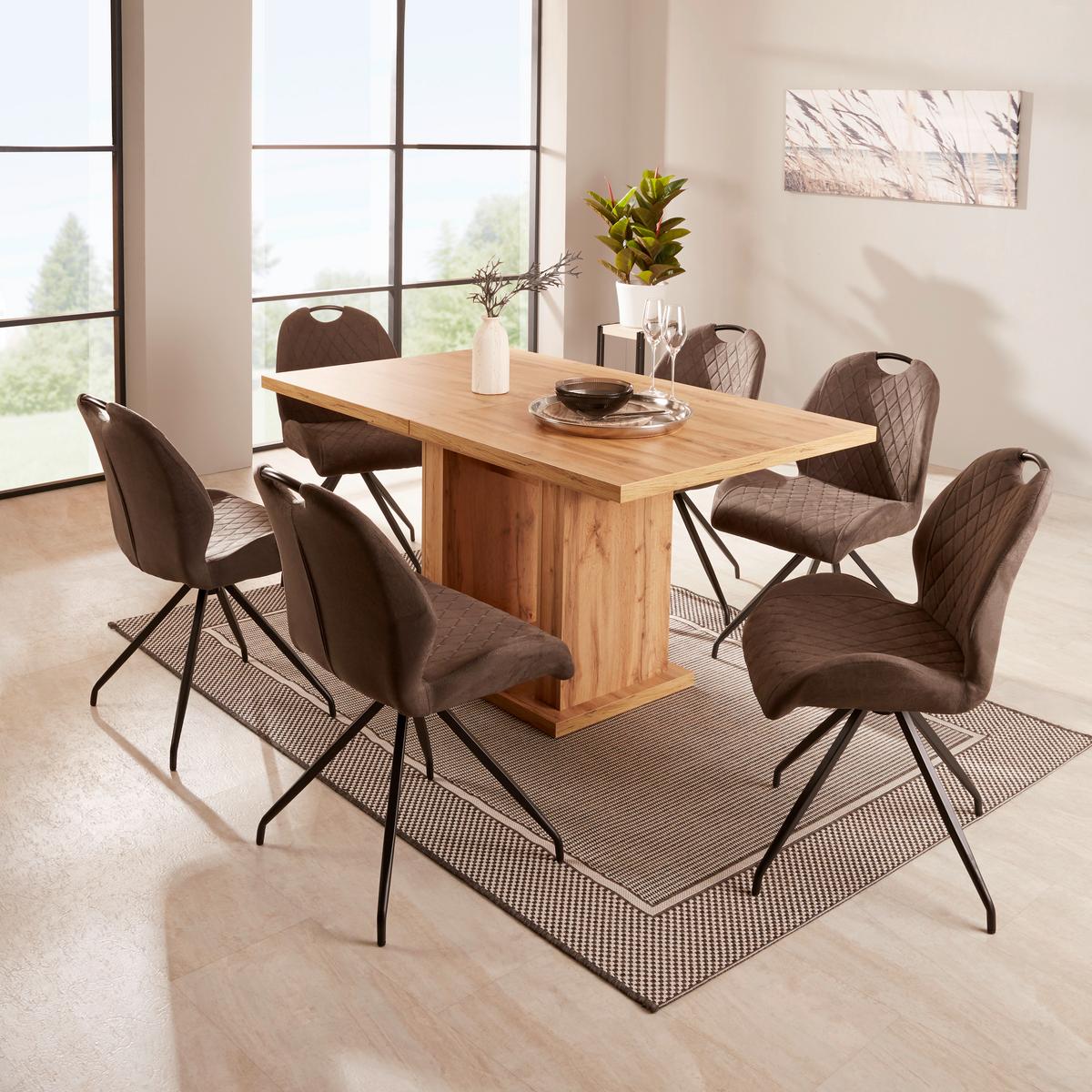 Raztegljiva Miza Patrik, Barva Hrasta, 150-190x90 - barve hrasta, Konvencionalno, leseni material (150 (190)/76/90cm)