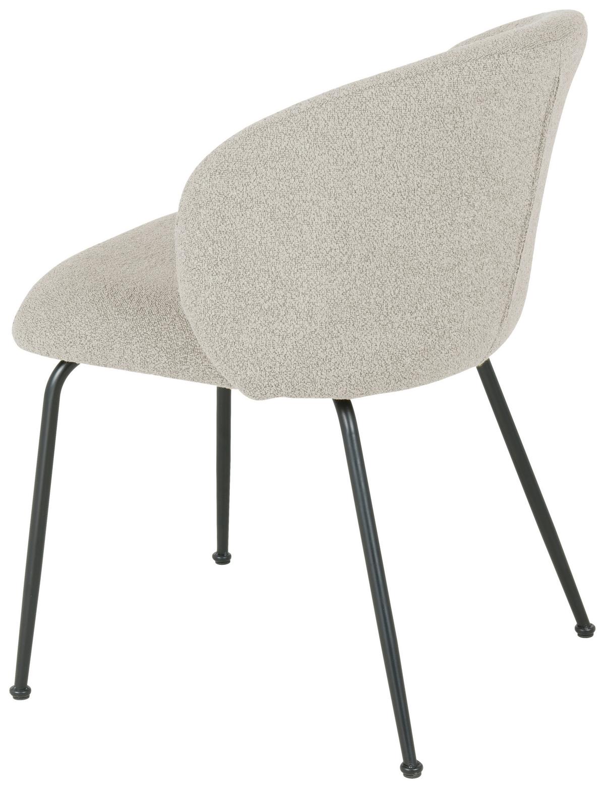 KRZESŁO CHICA - czarny/taupe, Design, metal/tkanina (57/79/59cm) - Xora