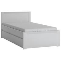 Krevet Novi - bijela/crna, Moderno, drvni materijal/plastika (90/200cm) - Premium Living