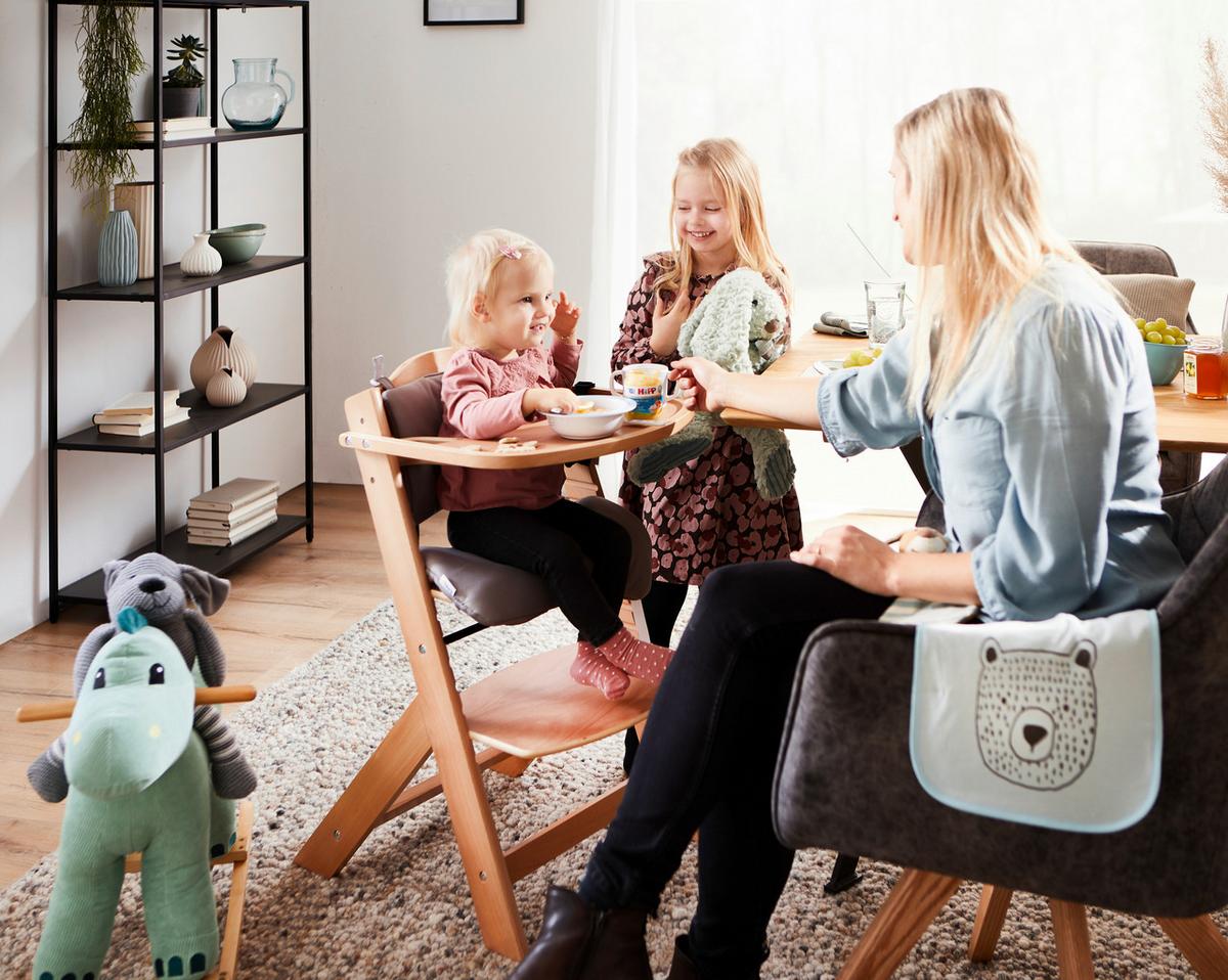 WYSOKIE KRZESŁO LUNCH -TOP- - kolor naturalny, Lifestyle, drewno (45/50,5/78,5cm) - My Baby Lou