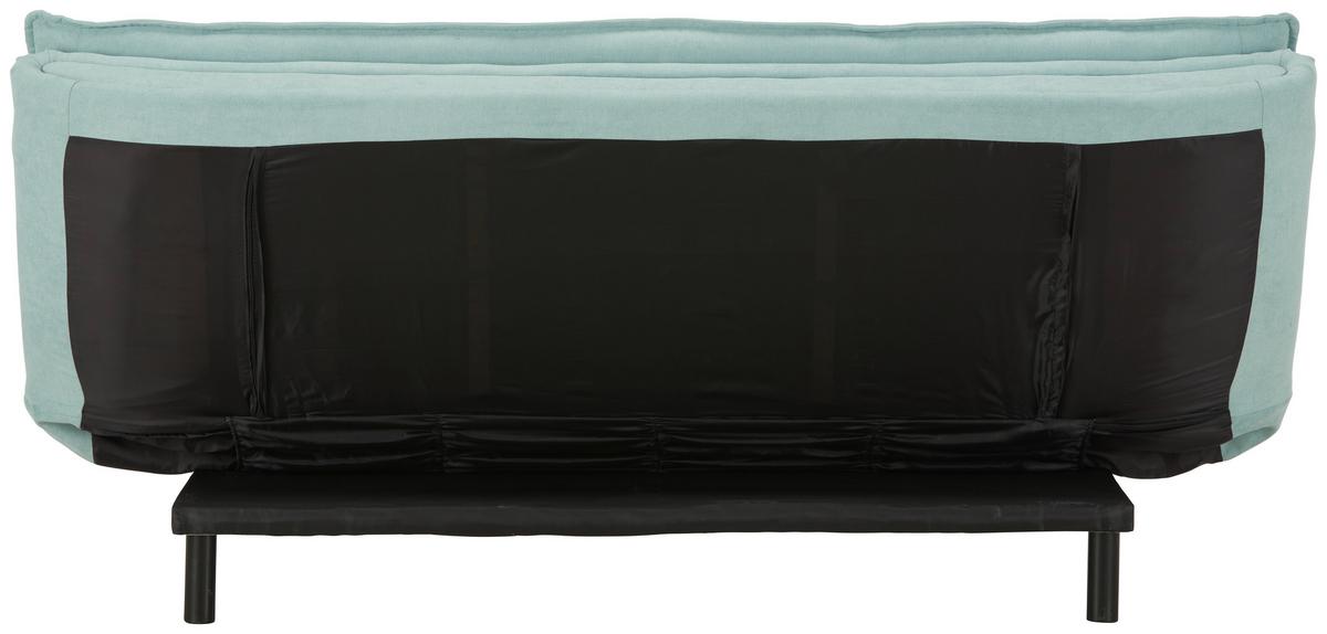 Schlafsofa in Grün - Schwarz/Grün, MODERN, Holz/Textil (194/90/100cm) - Mömax