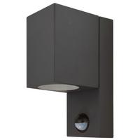 Außenwandleuchte Aster Anthrazit max. 15 Watt - Anthrazit, Design, Glas/Metall (17/7/10,4cm)