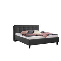 Polsterbett Alian Anthrazit ca. 160x200 cm - Anthrazit/Schwarz, MODERN, Holz/Textil (160/200cm) - Livetastic
