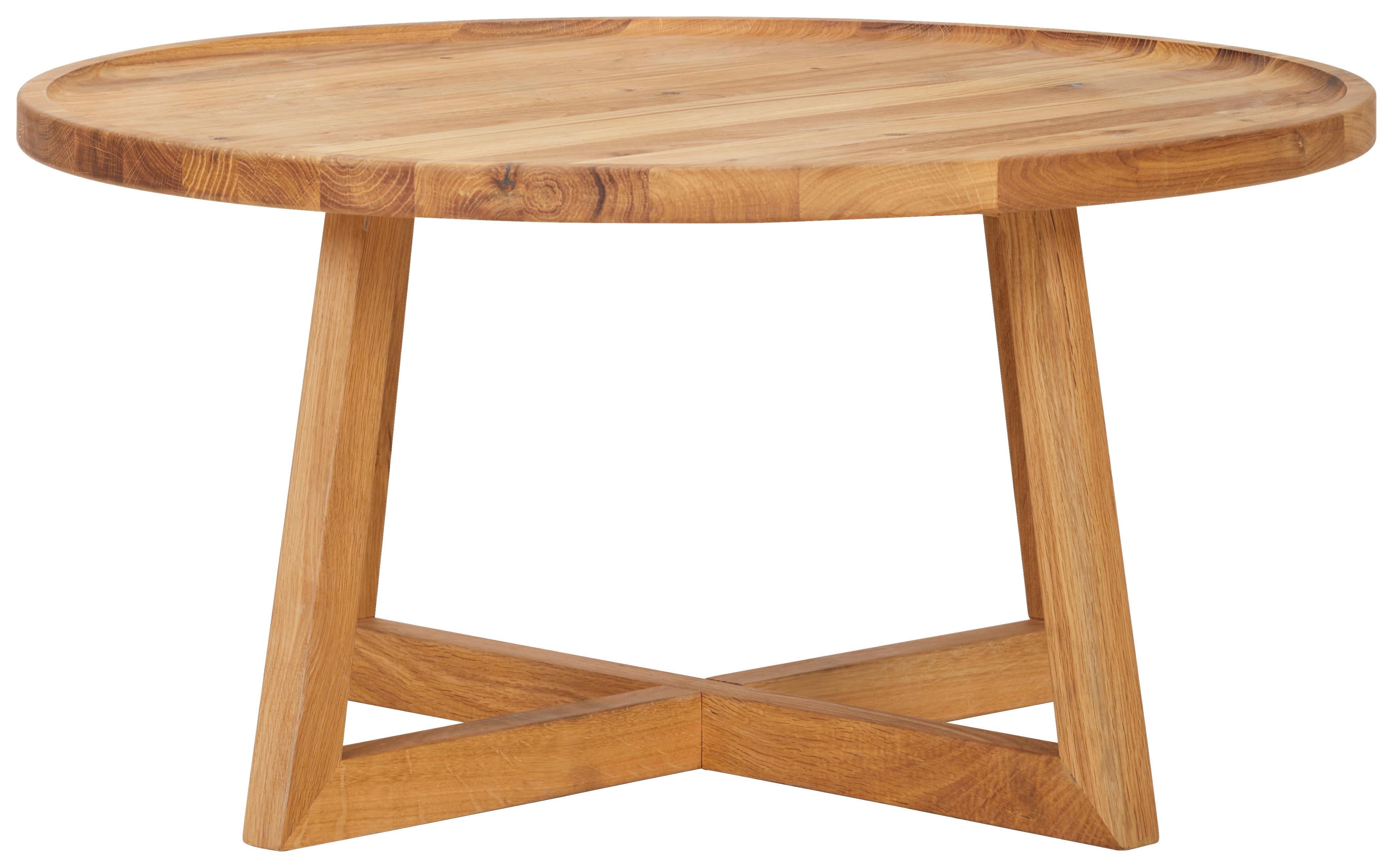 STOLIK KAWOWY GÖTHEBURG - kolor dębowy, Trend, drewno (80/80/40cm) - Linea Natura