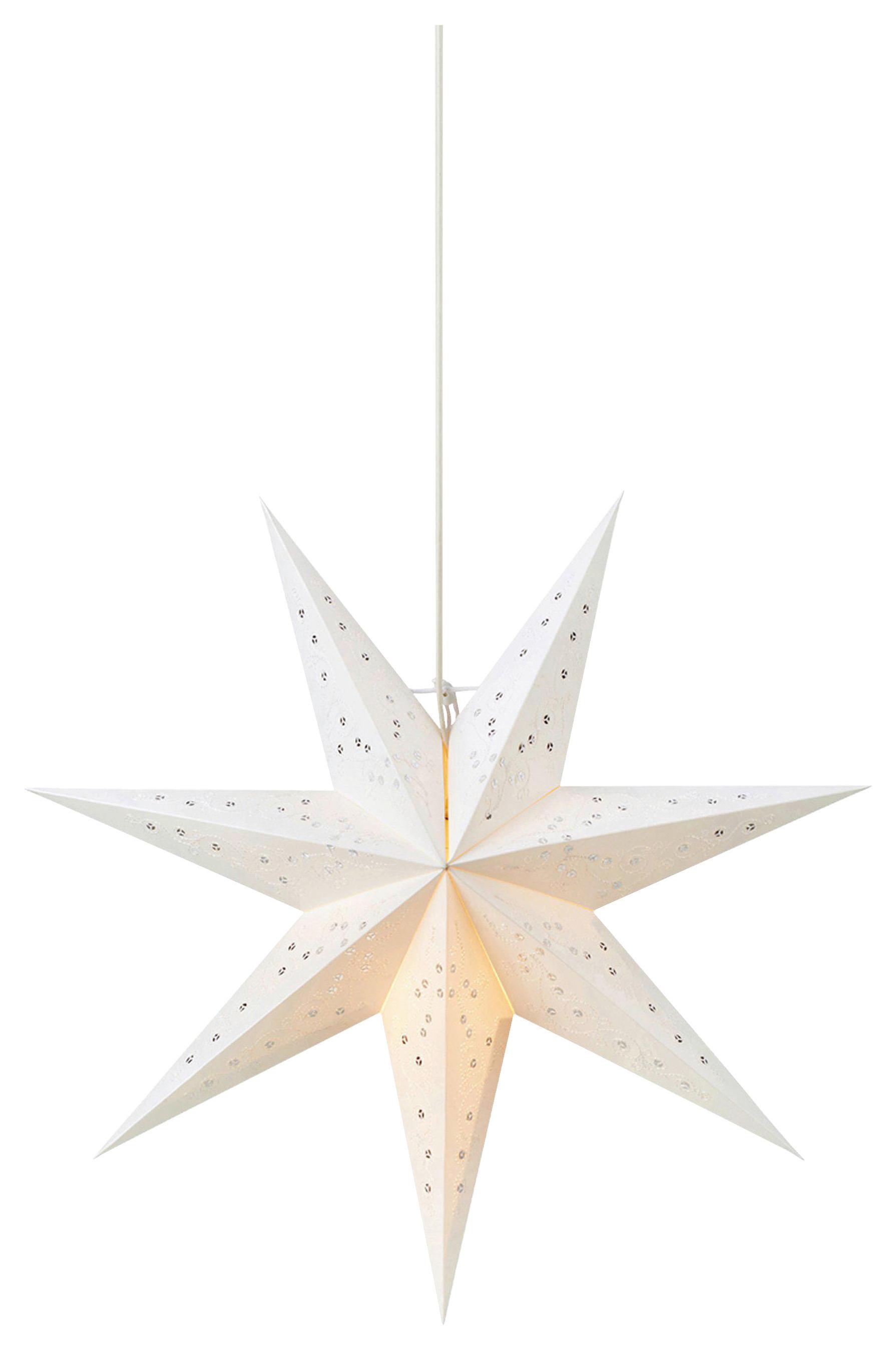 Dekostern Gisel Weiß max. 25 Watt - Weiß, Basics, Papier (20/75/75cm) - Markslöjd