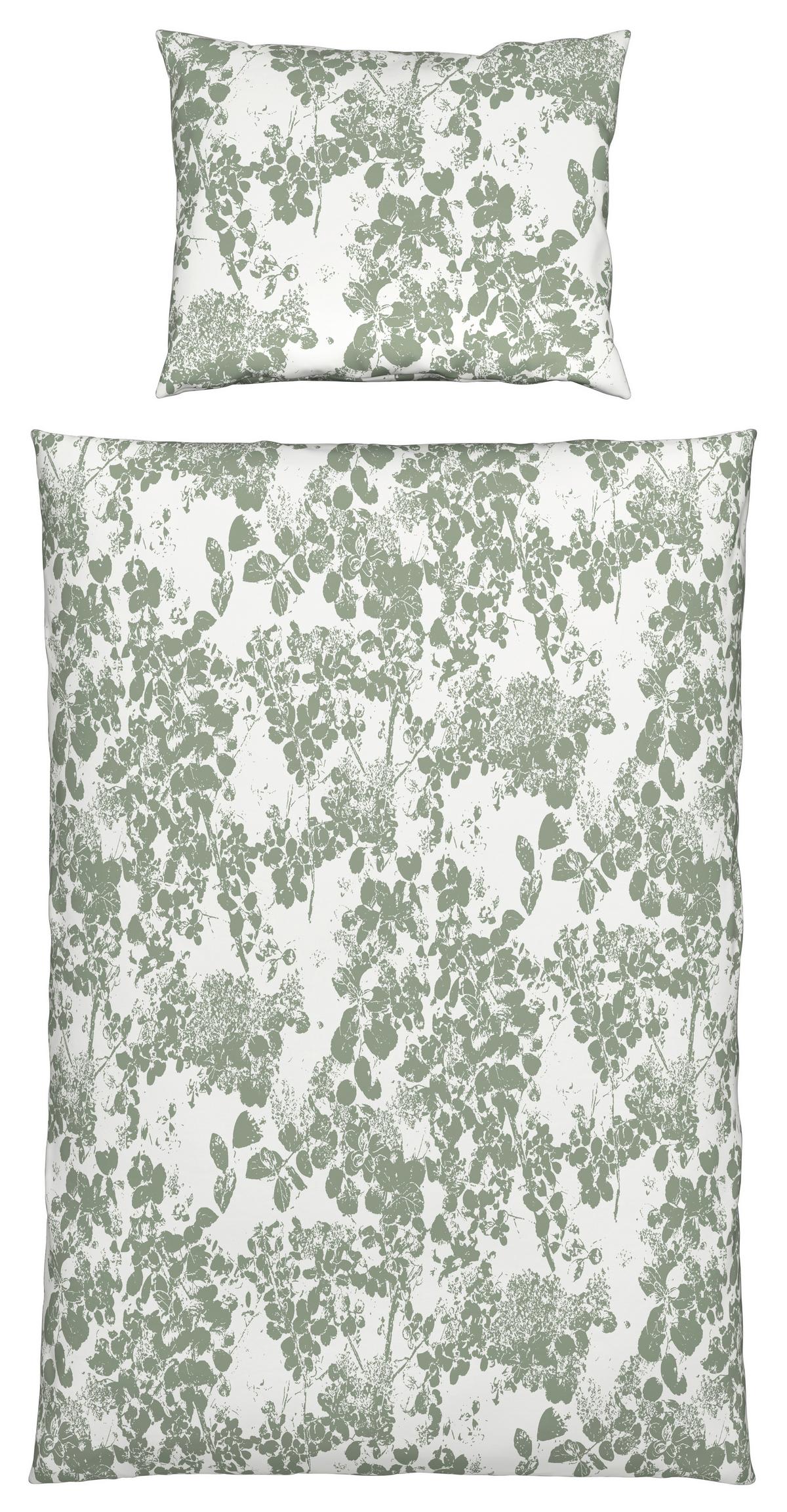 Ágyneműhuzat-garnitúra Skuggan - zsályazöld, Romantik / Landhaus, textil (140/200cm) - Modern Living