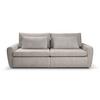 Canapea extensibila MEVI - gri-maro, Modern (240/72-90/120cm) - Premium Living