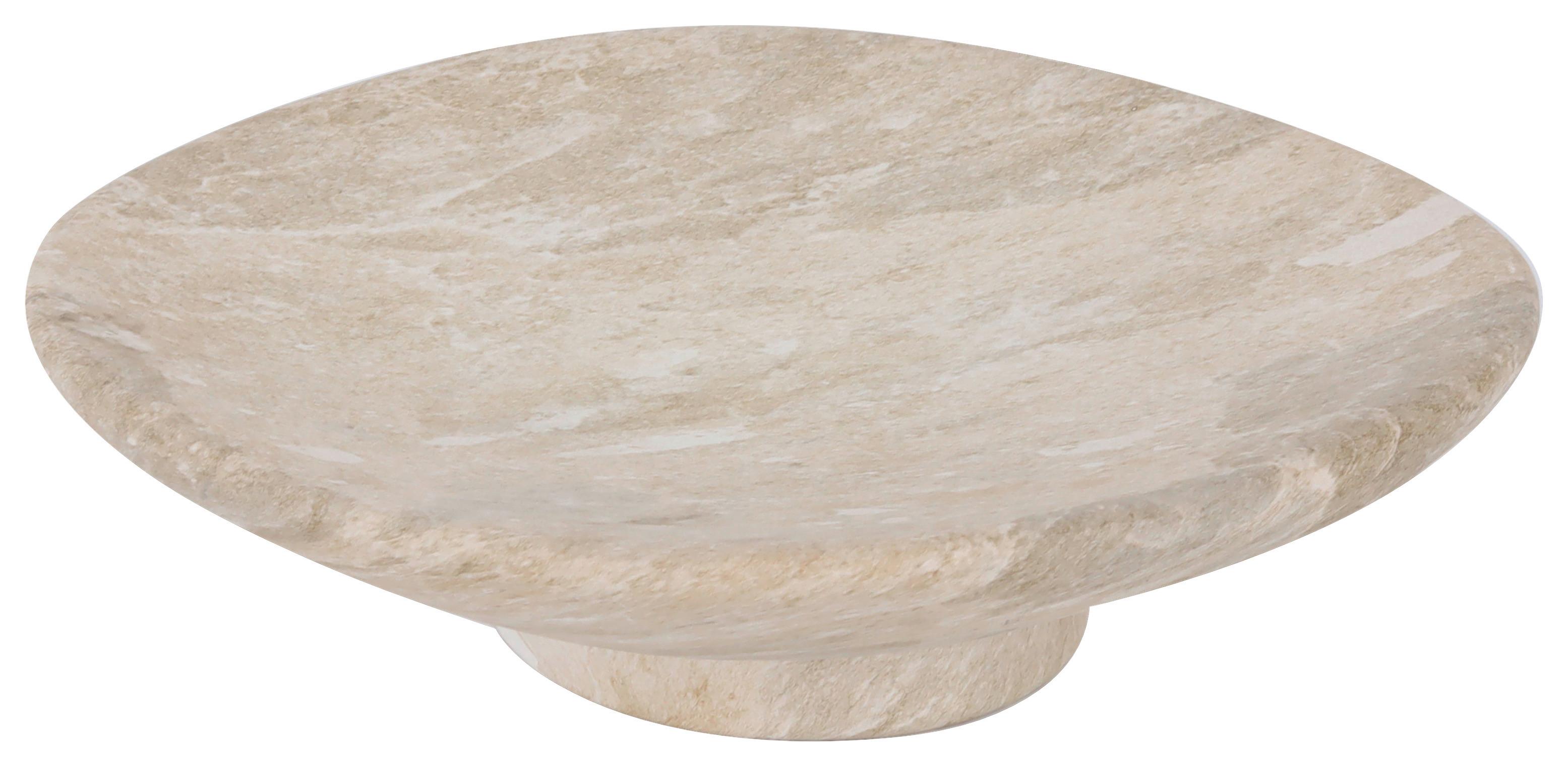 Dekotablett Sandy Beige - Beige, Keramik (17/4,3/15,7cm) - Mömax