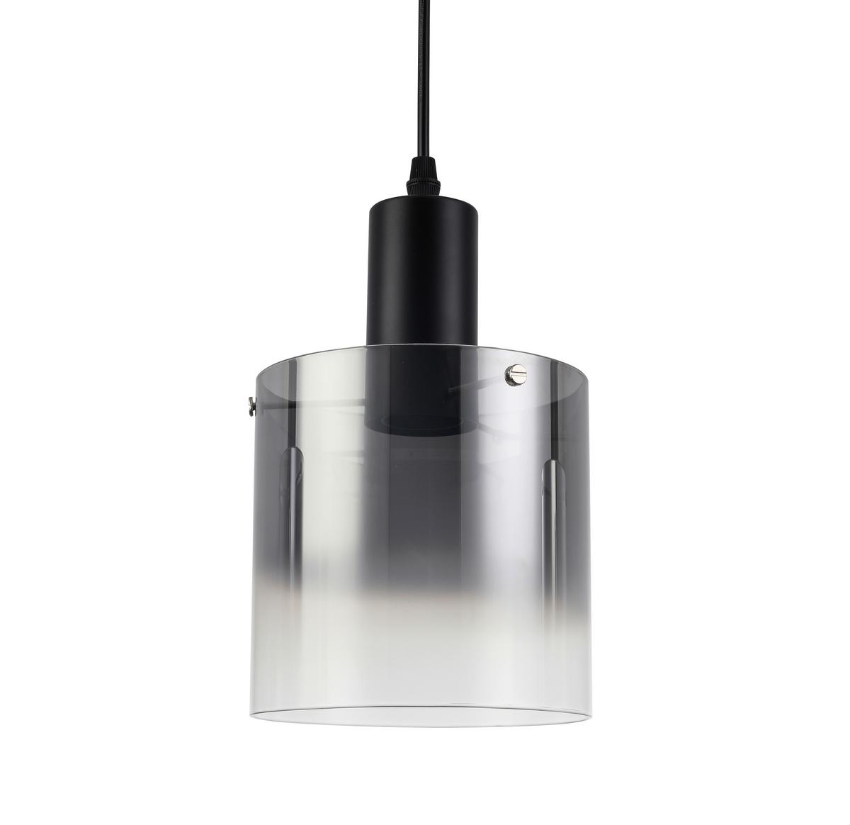 LAMPA WISZĄCA CHRISTIANO - czarny, Modern, metal/szkło (80/15/120cm) - Premium Living