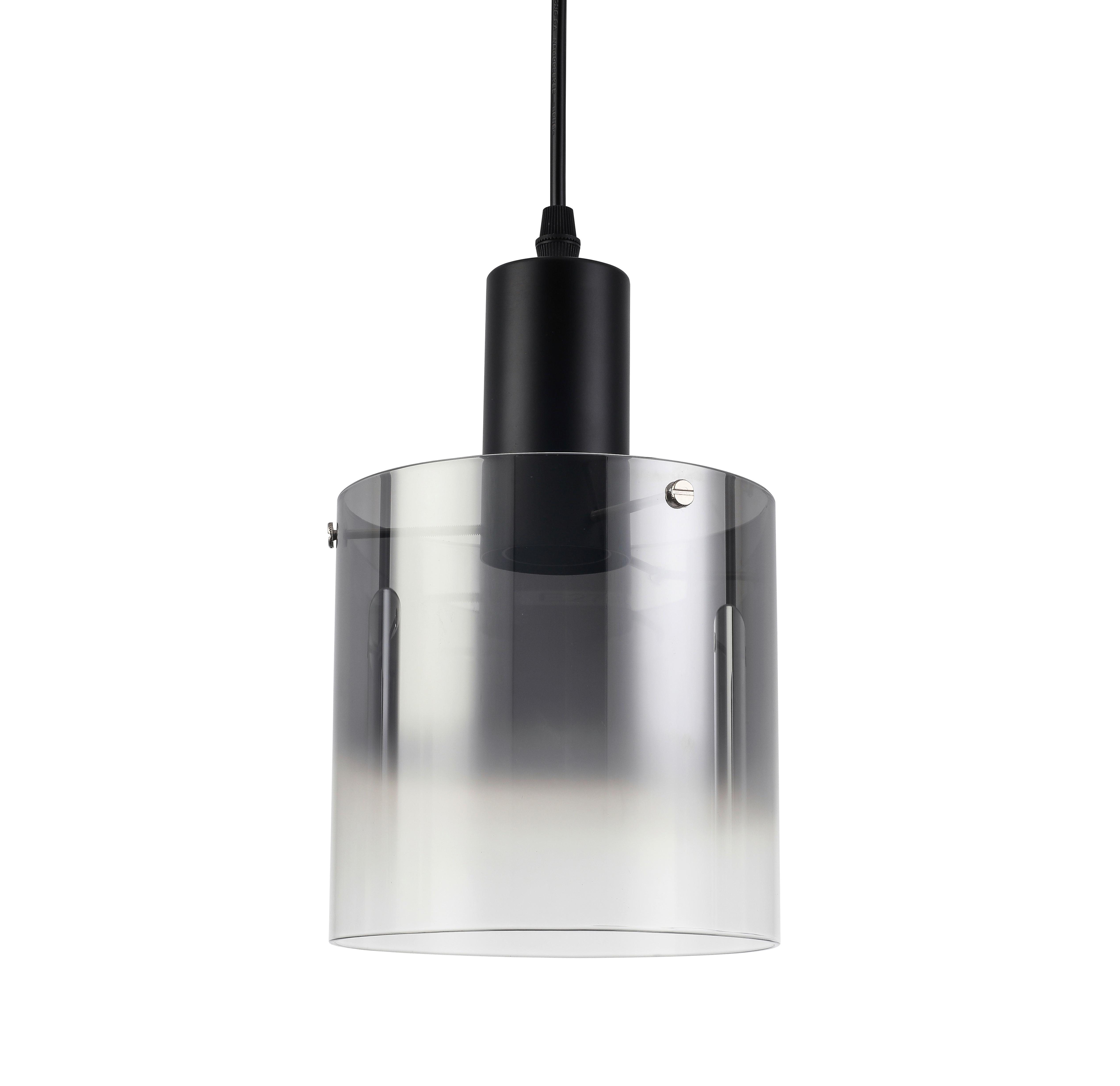 HÄNGLAMPA CHRISTIANO - svart, Modern, metall/glas (80/15/120cm) - Premium Living