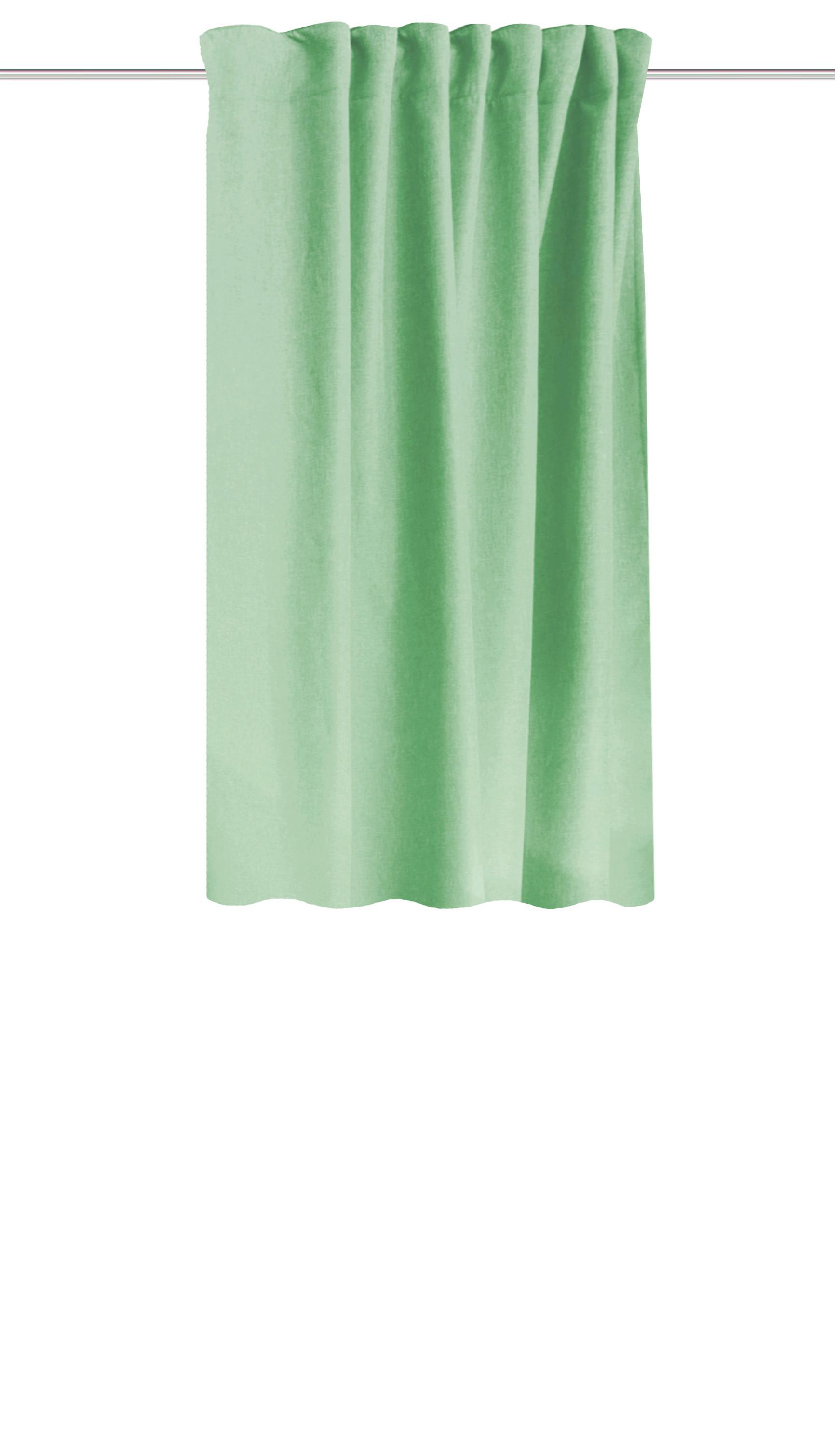 Wärmeschutzvorhang Eskimo Mintgrün ca. 135x145cm - Mintgrün, Basics, Textil (135/145cm) - Schmidt W. Gmbh