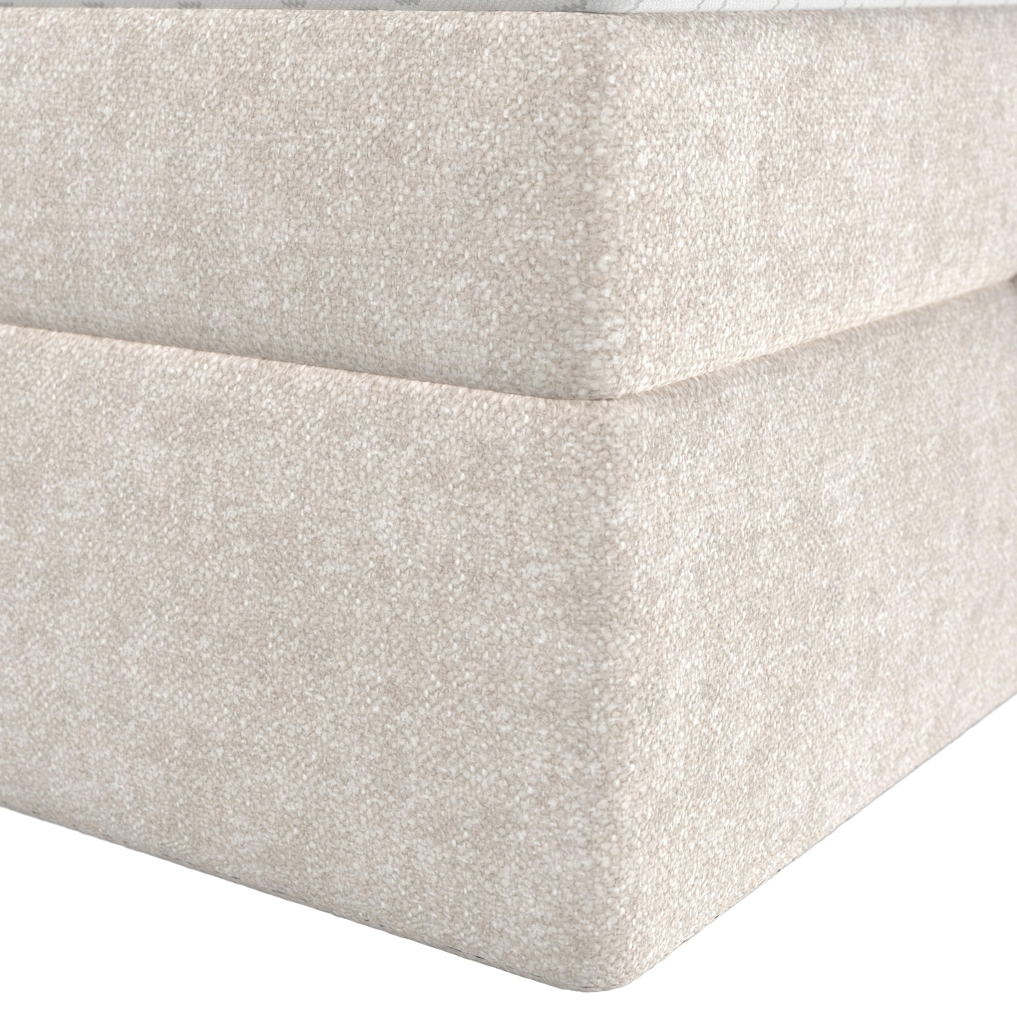 BOXSÄNG MALA - svart/cremefärgad, Modern, trämaterial/trä (180/200cm) - Bessagi Home