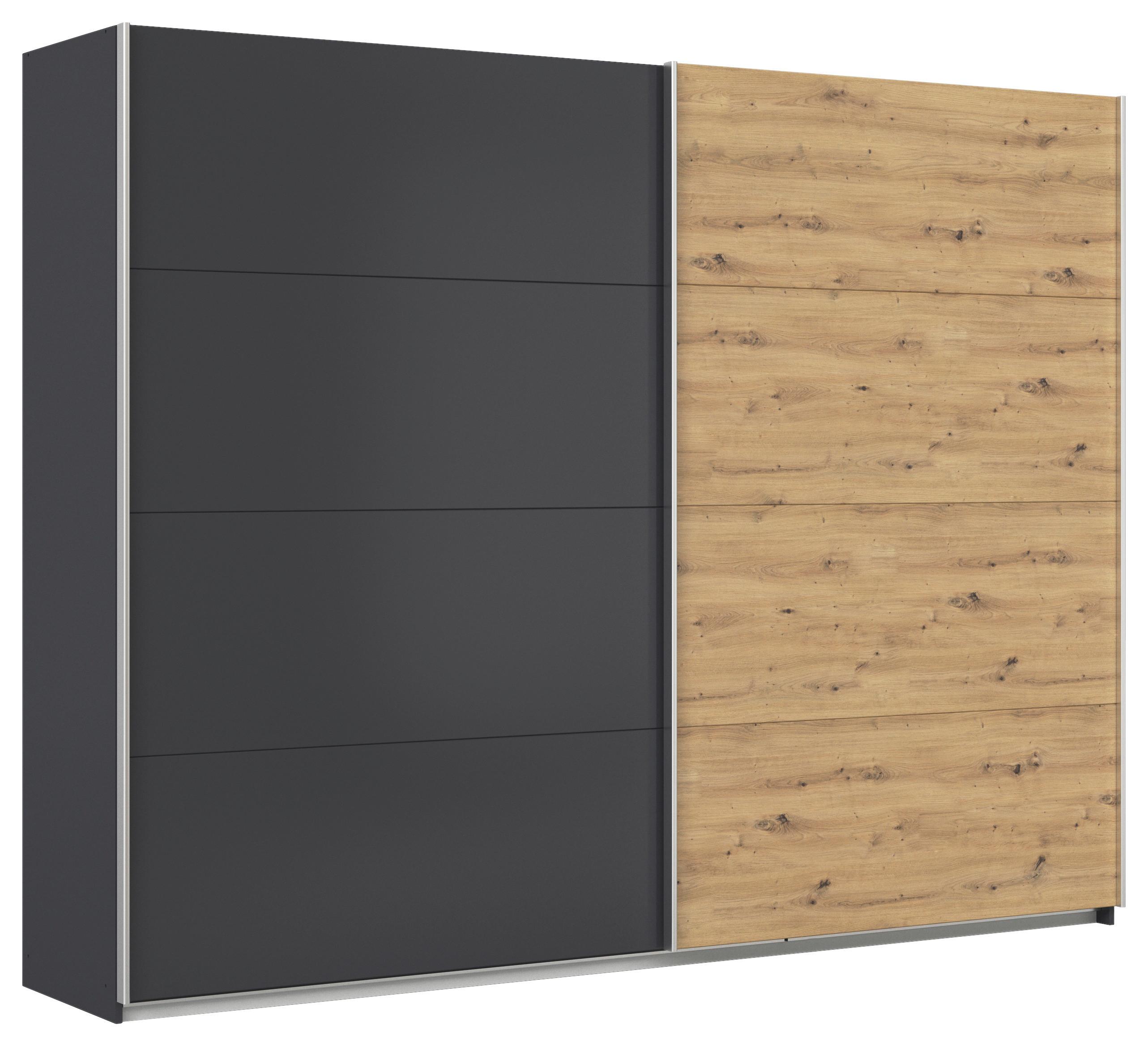 DULAP USI CULISANTE FELDKIRCH - stejar Artisan/antracit, Modern, material pe bază de lemn (271/210/62cm)