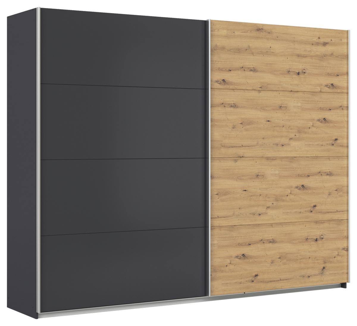 DULAP USI CULISANTE FELDKIRCH - stejar Artisan/antracit, Modern, material pe bază de lemn (271/210/62cm)