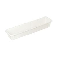 Schubladeneinteilung Vario L Weiß - Weiß, KONVENTIONELL, Kunststoff (25-38/9,5/6cm) - Mömax