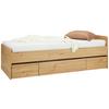 Bett in Eichefarben ca. 90x200cm - Eiche Artisan, KONVENTIONELL, Holzwerkstoff (94/60/204cm) - Based