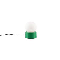 Tischleuchte Countess Grün/Weiß max.  25 Watt - Weiß/Grün, Basics, Glas/Metall (12/17cm)