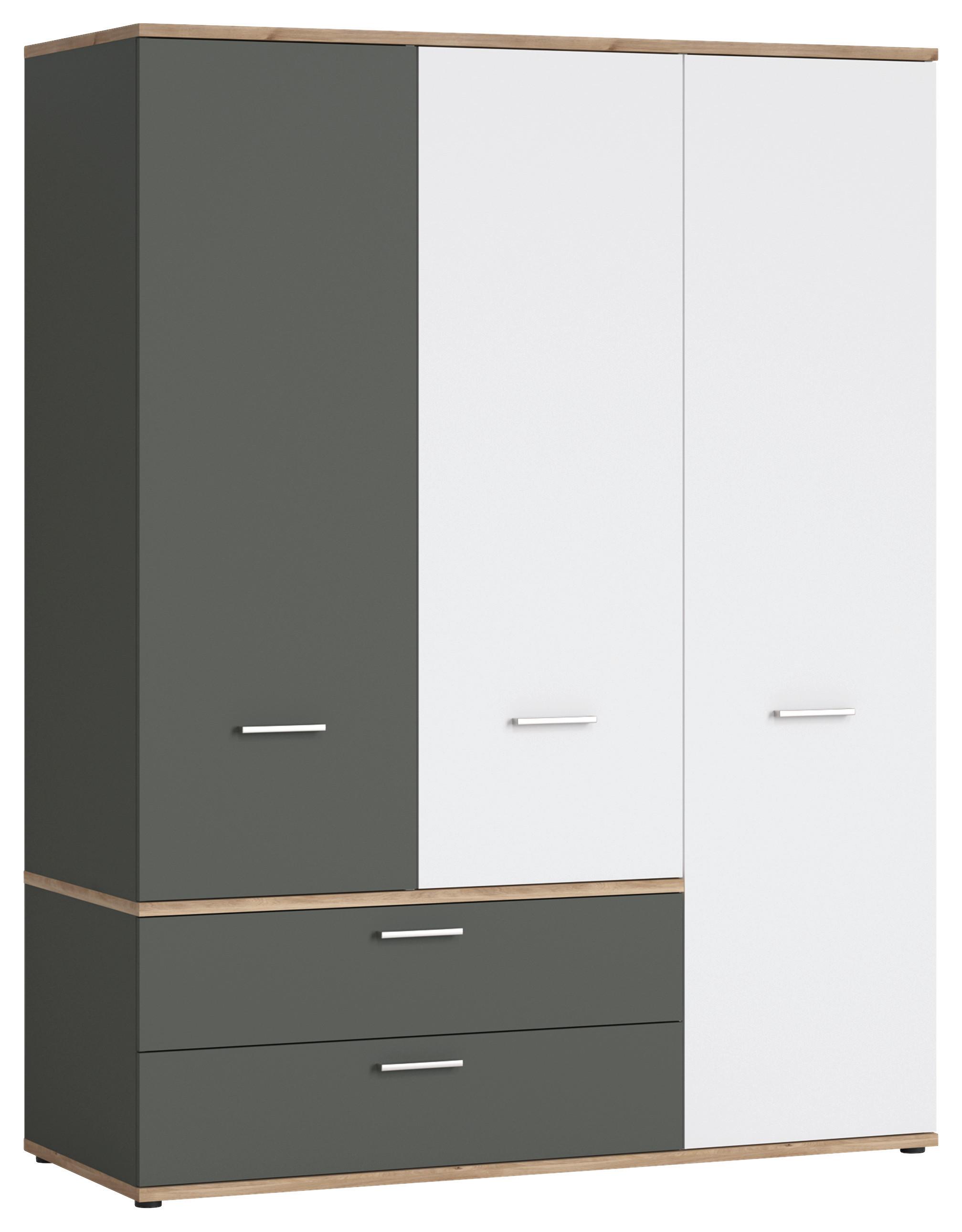 Ormar S Klasičnim Vratima Twenty - bijela/boje grafita, Moderno, drvni materijal/plastika (150/196/60cm) - Modern Living